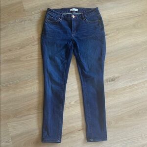 LOFT Dark Blue Women's Curvy Skinny Jeans